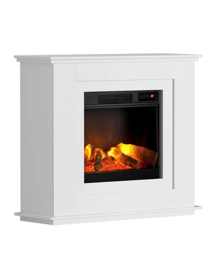 Electric Fireplace Fire Heater 2000W in White image 3