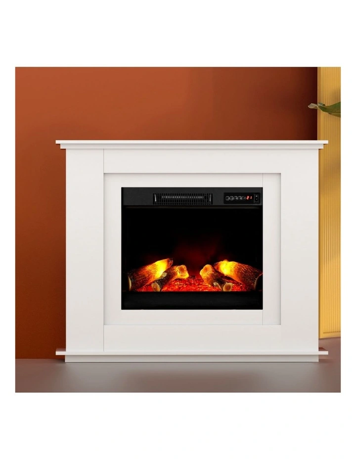 Electric Fireplace Fire Heater 2000W in White image 7