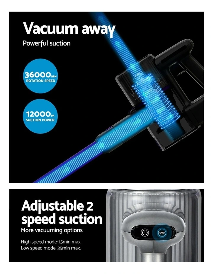 Cordless Handheld Vacuum Cleaner 120W image 2