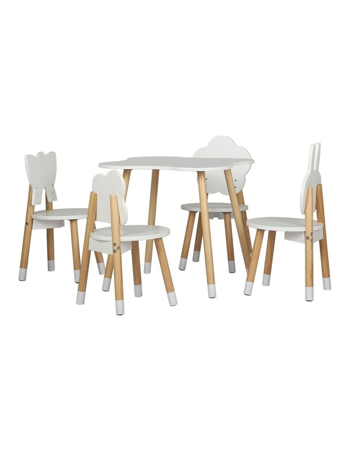 Kids 5 piece Table/Chairs Set Brown