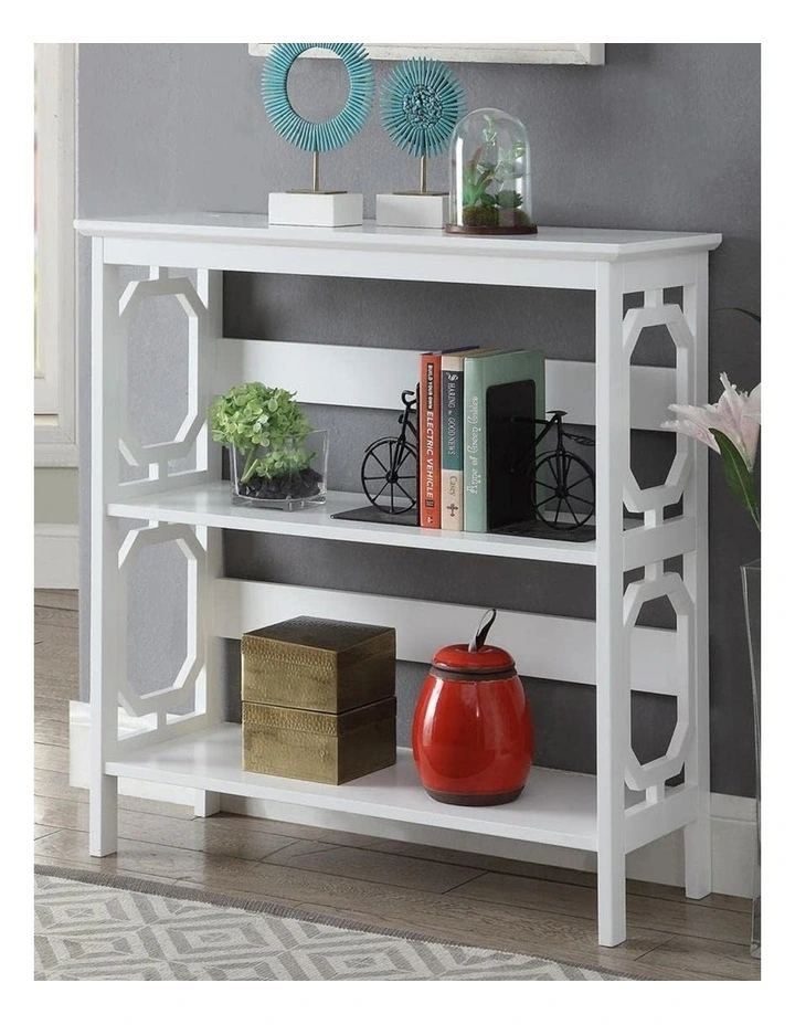 Omega 3 Tier Bookcase in White image 2