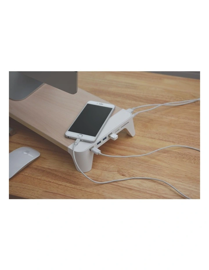 Pallo Woody Fast Charging Hub Monitor Stand image 5