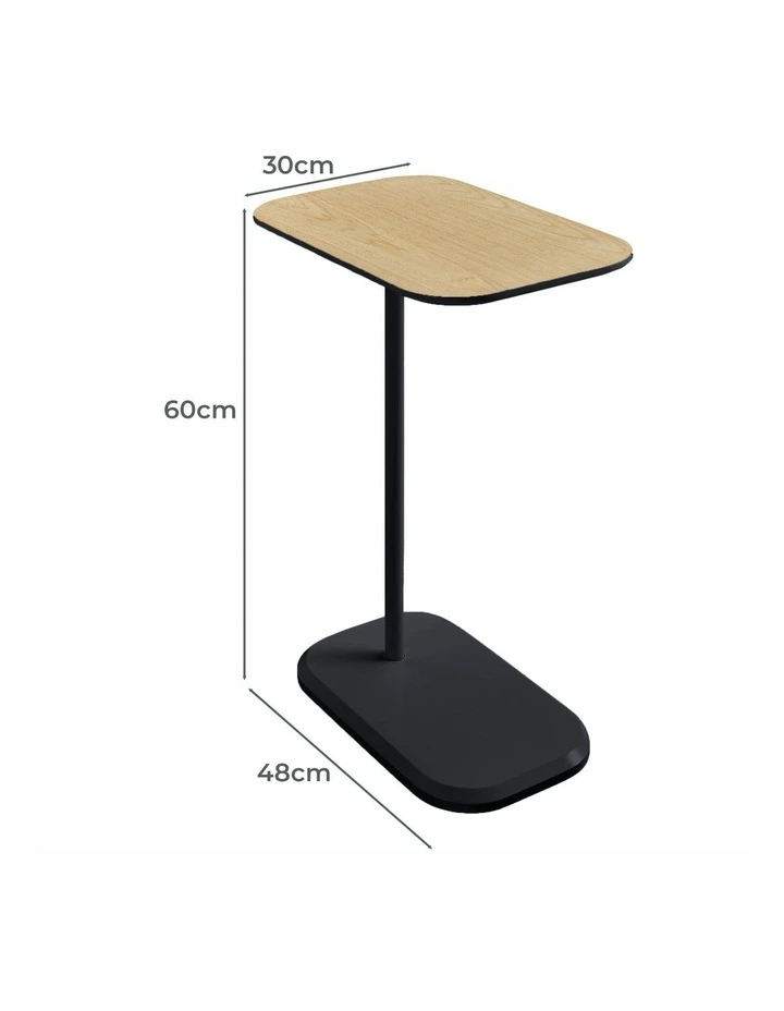 Side Table in Oak/Black image 4