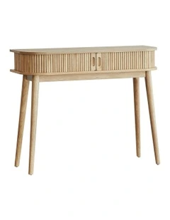 Curve Console Table in Natural