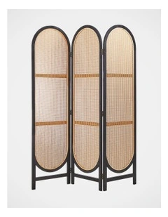Kojo 3 Panel Room Screen in Black