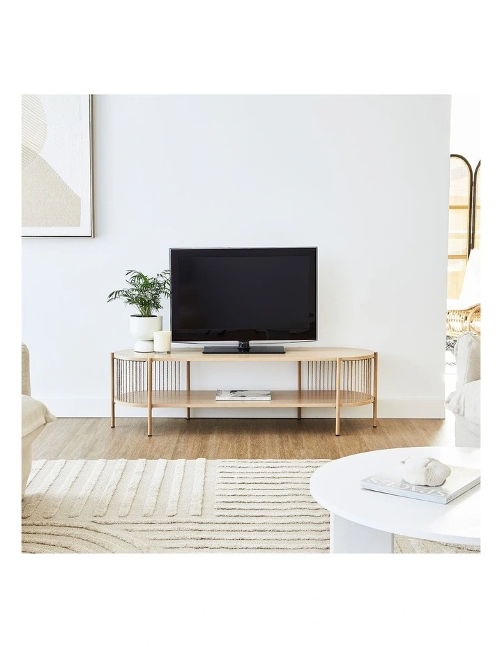 Harbor TV Unit 144cm in Natural image 6