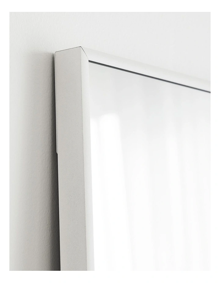 Elle XL Rectangle Mirror 180cm in White image 5