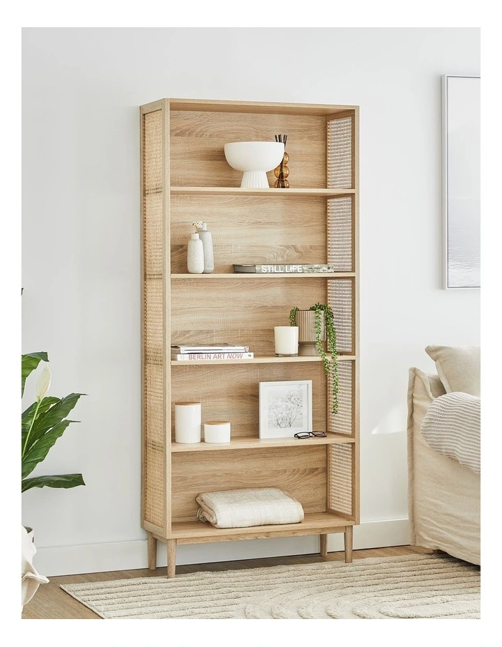 Cooper & Co Oahu Rattan Bookshelf 180cm In Natural MYER