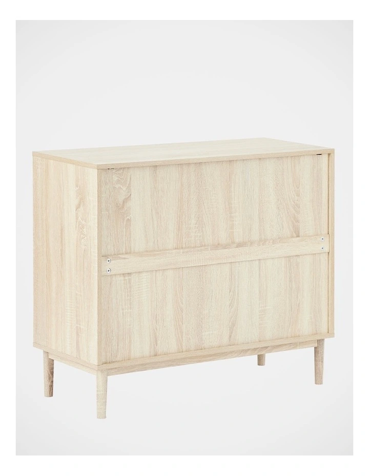 Oahu Rattan Chest of 3 Drawers 90cm in Natural image 7