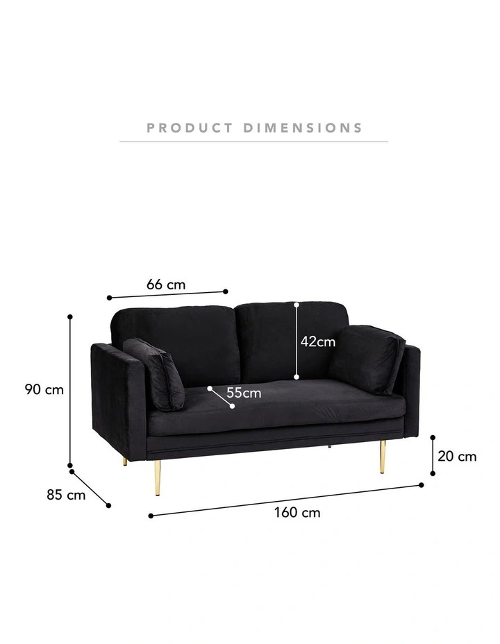 Corteze Sofa in Black image 3