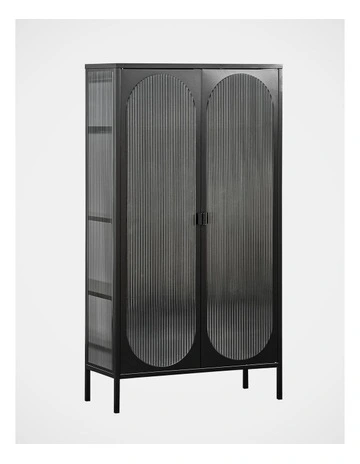 Eve Modern Metal Cabinet Large 150cm in Black