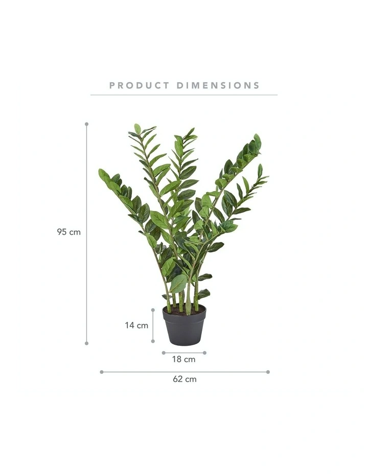 Cooper & Co Artificial Zanzibar Plant In Pot 95cm In Green MYER