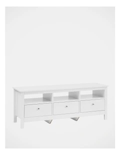 Gemini TV Unit 128cm in White