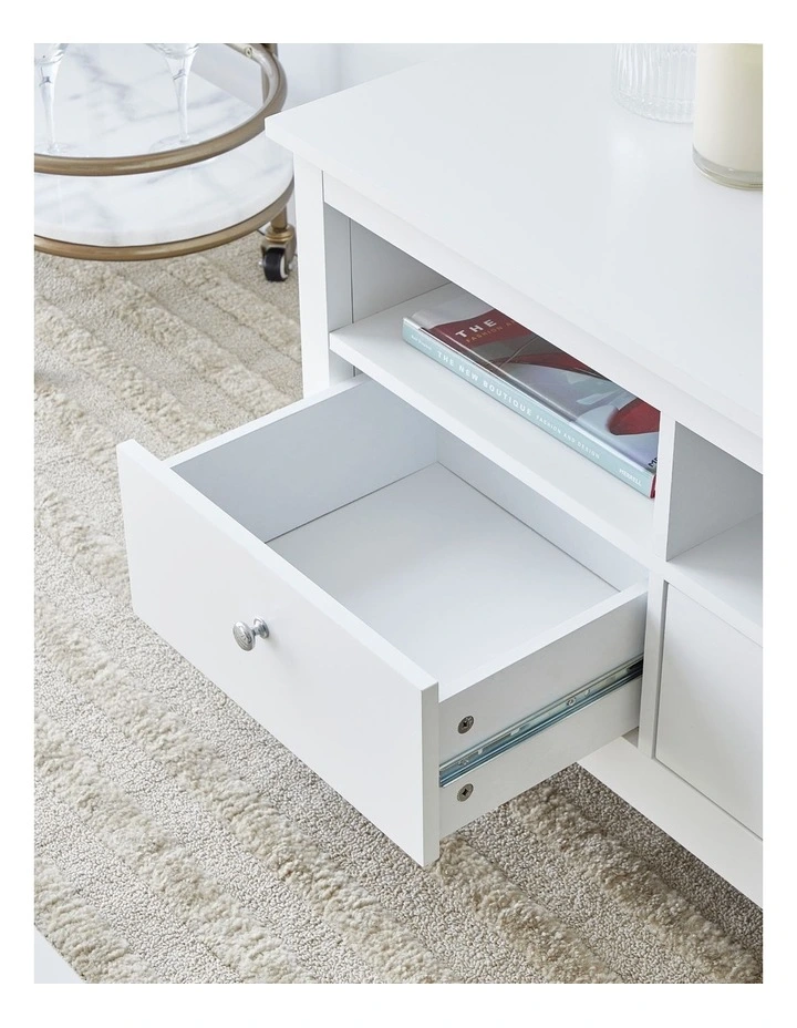 Gemini TV Unit 128cm in White image 5