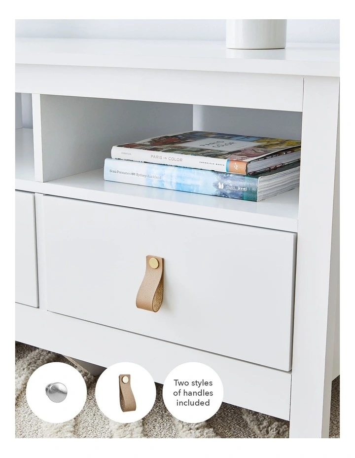 Gemini TV Unit 128cm in White image 6