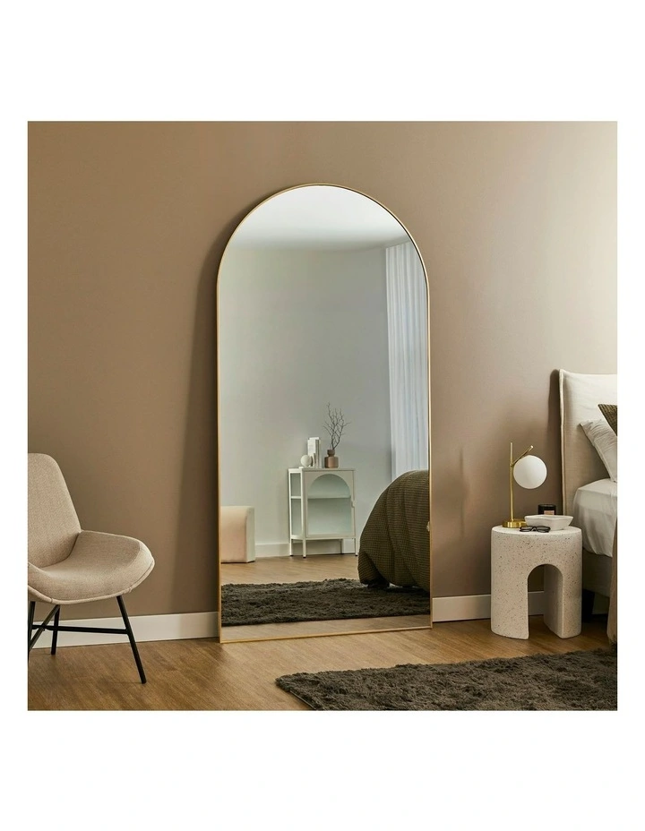 Cindy XXL 200cm Arch Mirror in Gold image 2