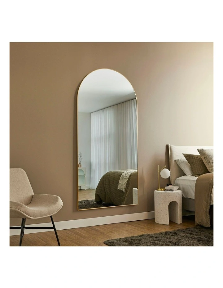 Cindy XXL 200cm Arch Mirror in Gold image 4