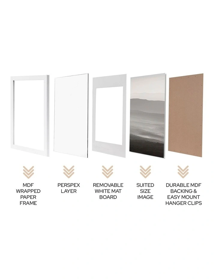 Pixel Photo Frame Mat to 12x12 Set Of 9 8x8 in White image 5