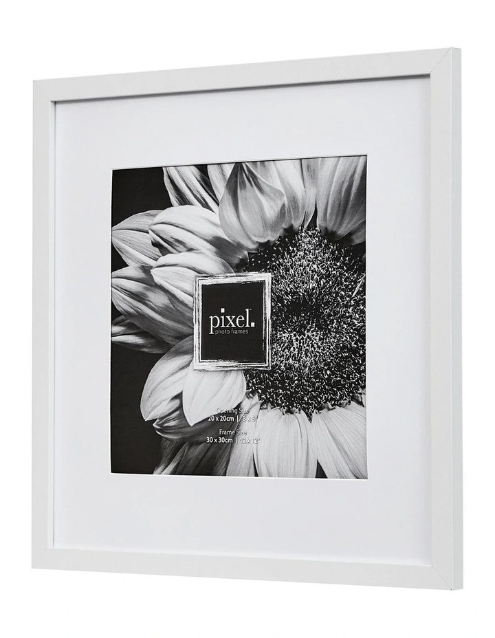 Pixel Photo Frame Mat to 12x12 Set Of 9 8x8 in White image 6