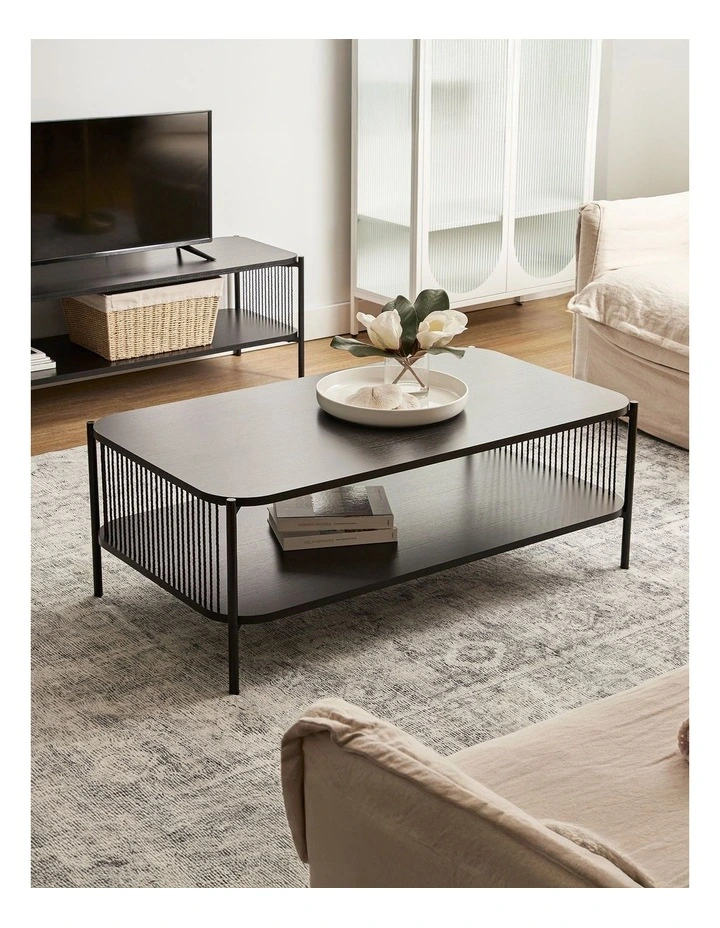 Marina Coffee Table 110cm in Black image 2