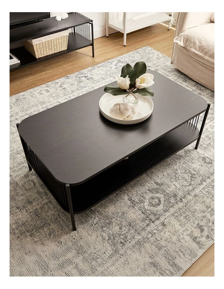 Marina Coffee Table 110cm in Black image 4