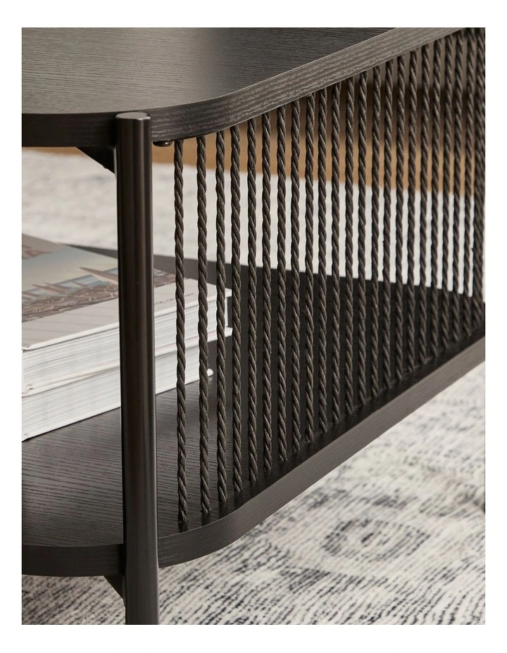 Marina Coffee Table 110cm in Black image 5