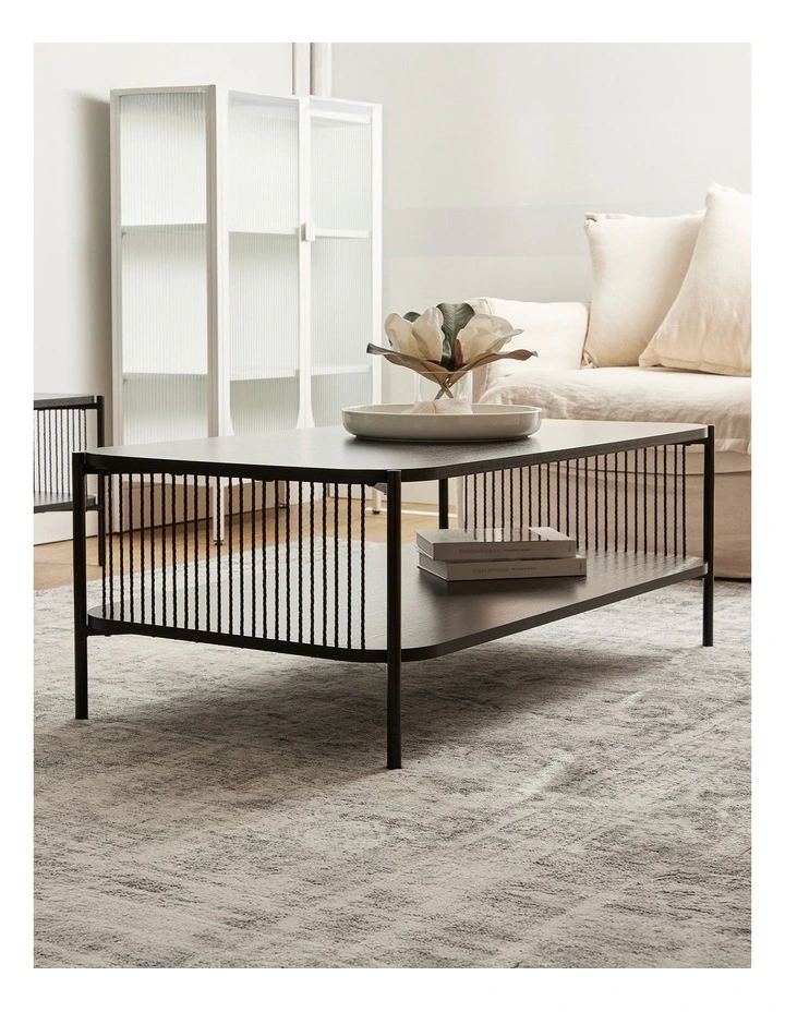Marina Coffee Table 110cm in Black image 6