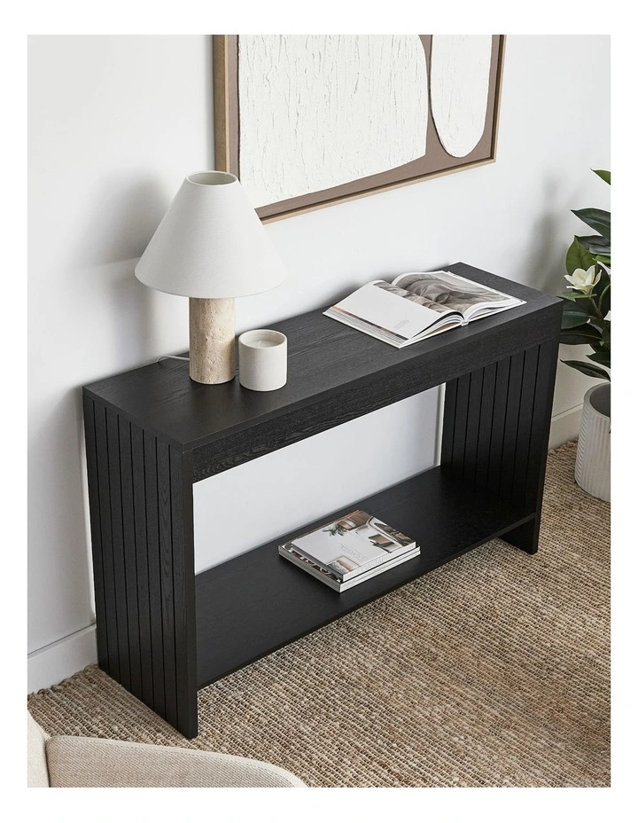 Harper Console Table 120cm in Black image 5