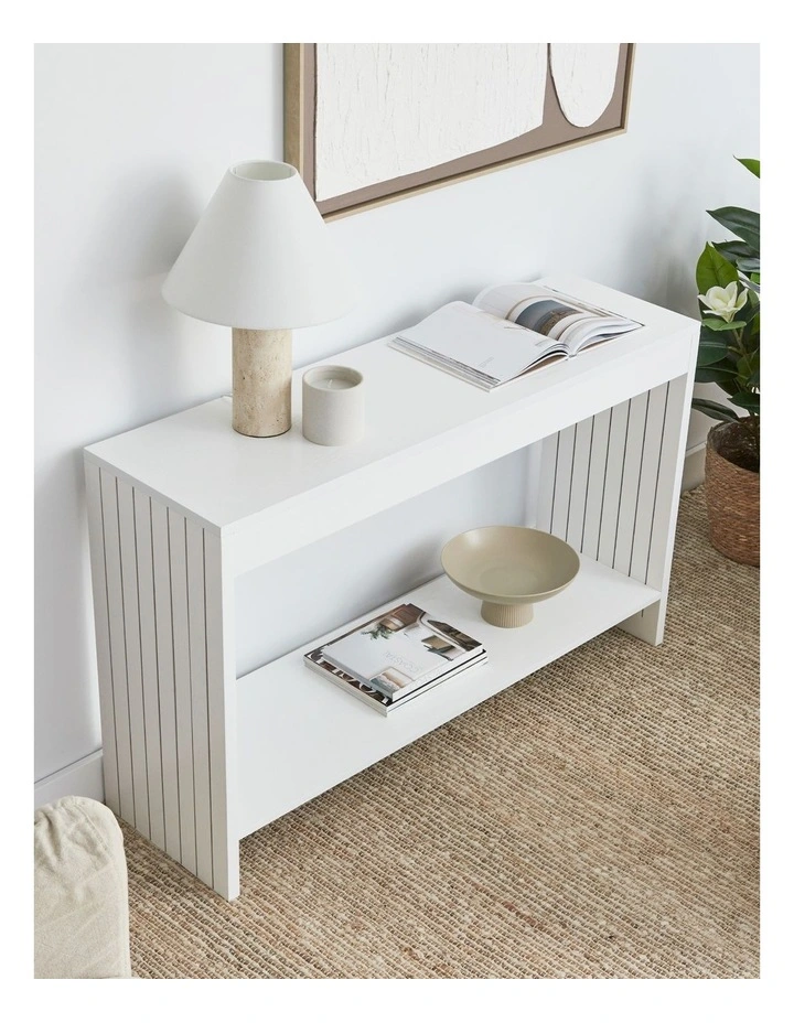 Harper Console Table 120cm in White image 5