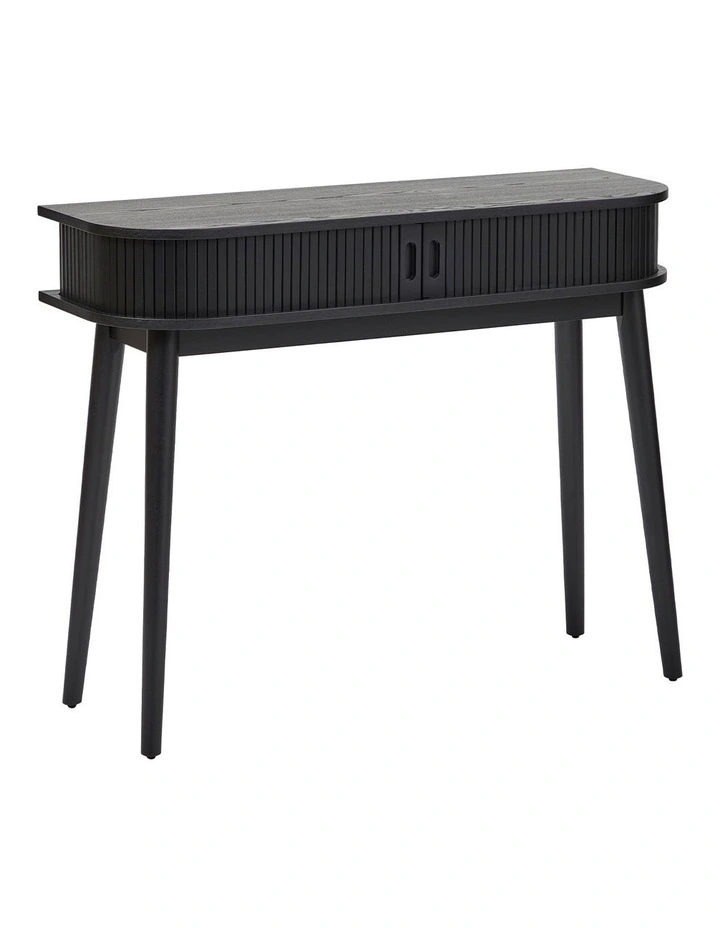 Curve Console Table 100cm in Black image 1