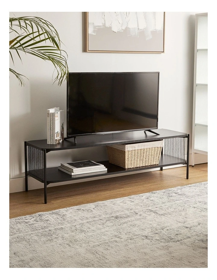 Marina Tv Unit 140cm in Black image 3
