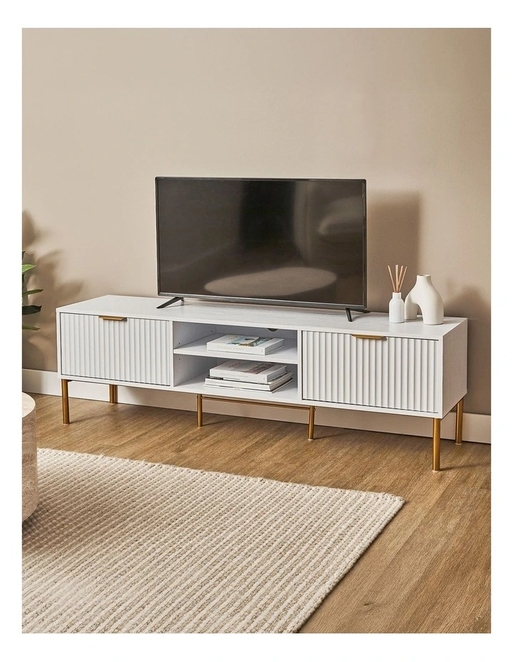 Indy Tv Unit 160cm in White image 3