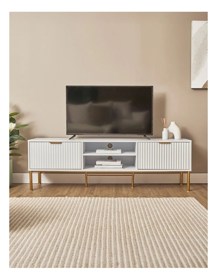 Indy Tv Unit 160cm in White image 5