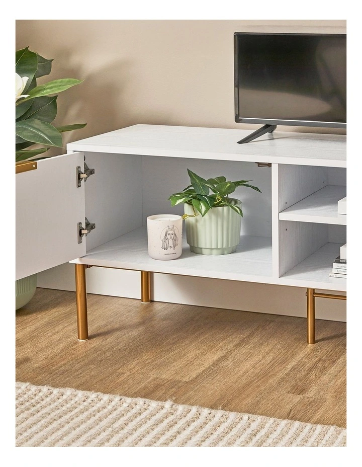 Indy Tv Unit 160cm in White image 6