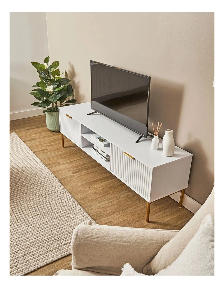 Indy Tv Unit 160cm in White image 7