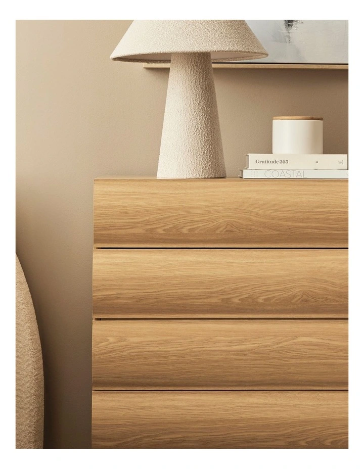 Elsene Chest of 6 Drawers 120cm in Natural image 5