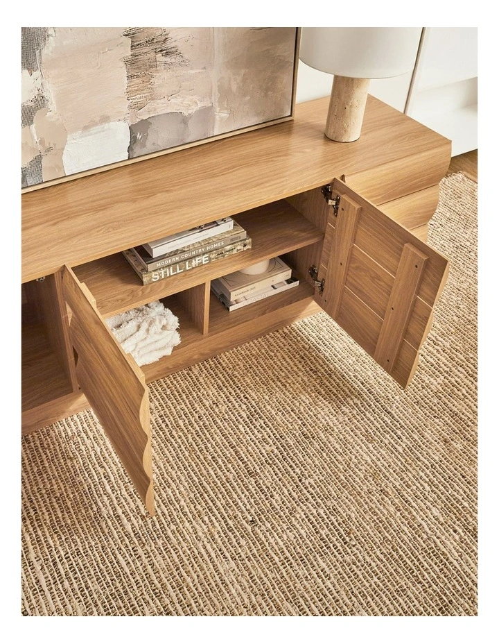 Elsene Entertainment Unit 157cm in Natural image 7