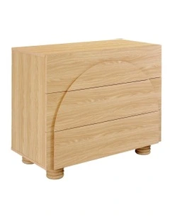Kaari Chest of 3 Drawers 88cm in Natural