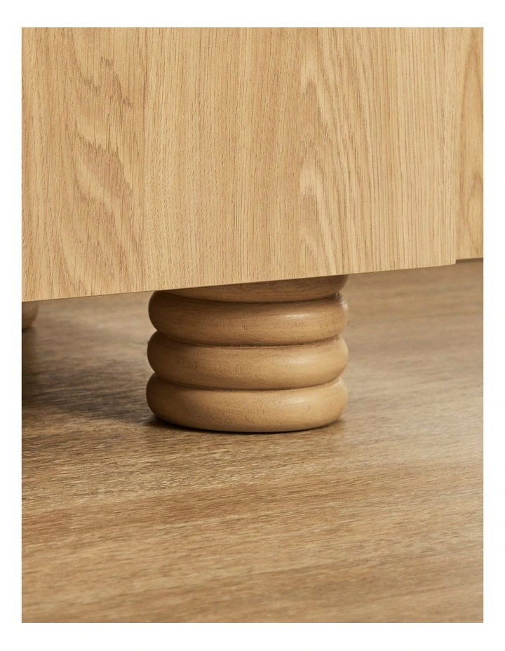 Kaari Chest of 3 Drawers 88cm in Natural image 7