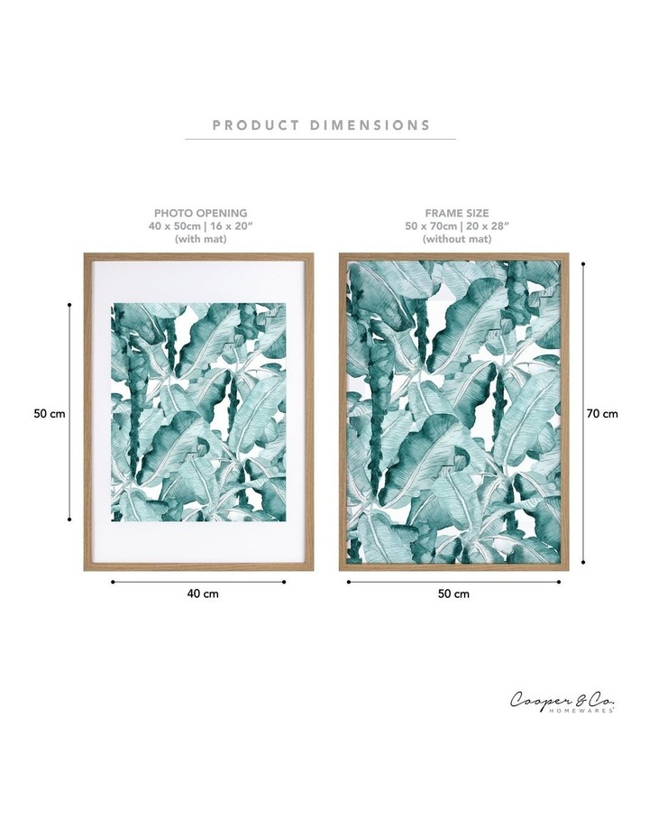 Cooper Co 50x70cm Mat To 40x50cm Oak Premium Paradise Wooden Photo Frame Myer