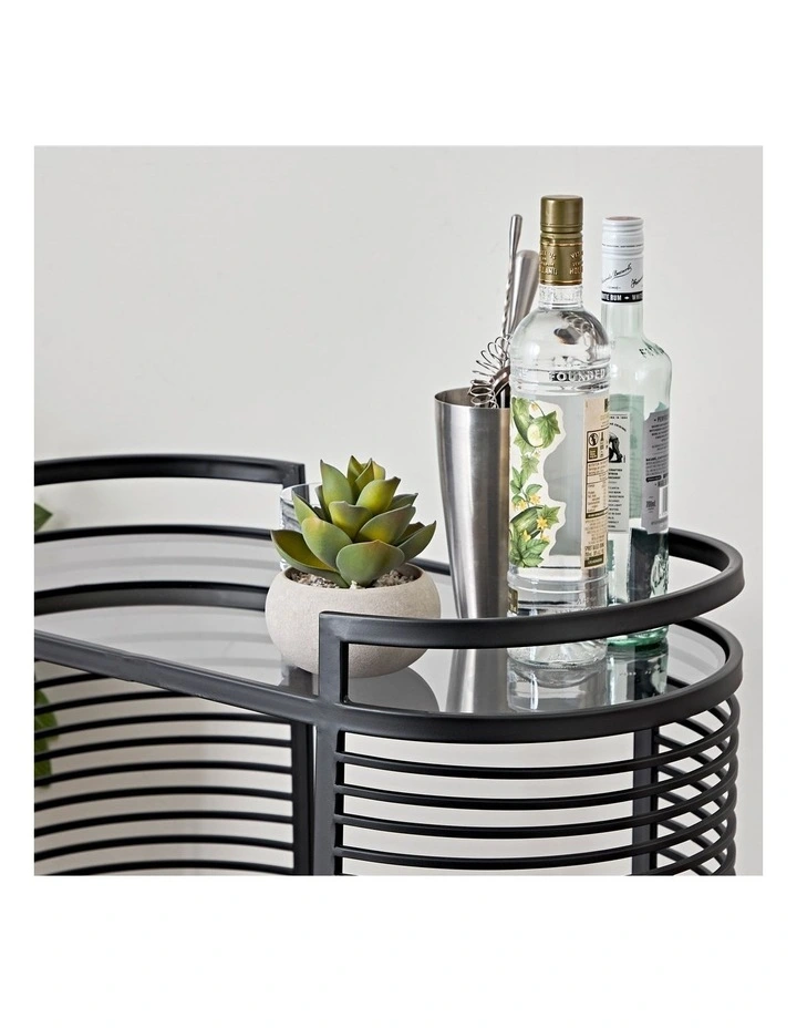Cooper & Co Vista Bar Cart Black MYER