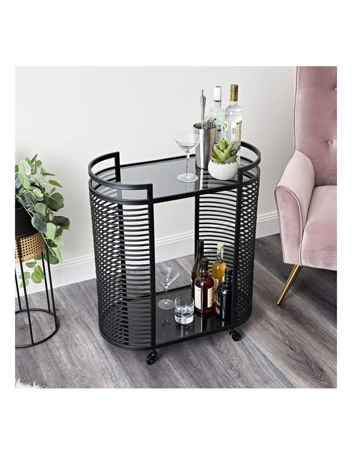 Cooper & Co Vista Bar Cart Black MYER