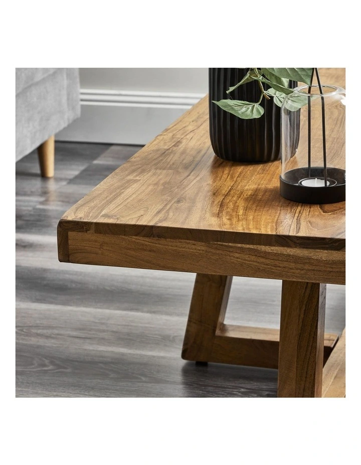 Cooper & Co Hartley Rectangle Coffee Table Brown MYER