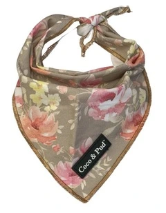 NEW! Coco & Pud Vintage Garden Cotton Dog Bandana