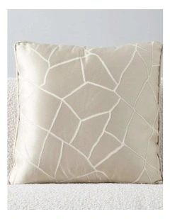 Hyacinth Pattern Cushion in Cream