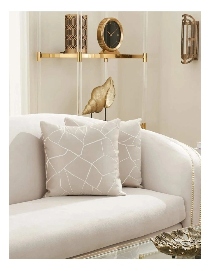 Hyacinth Pattern Cushion in Cream image 3