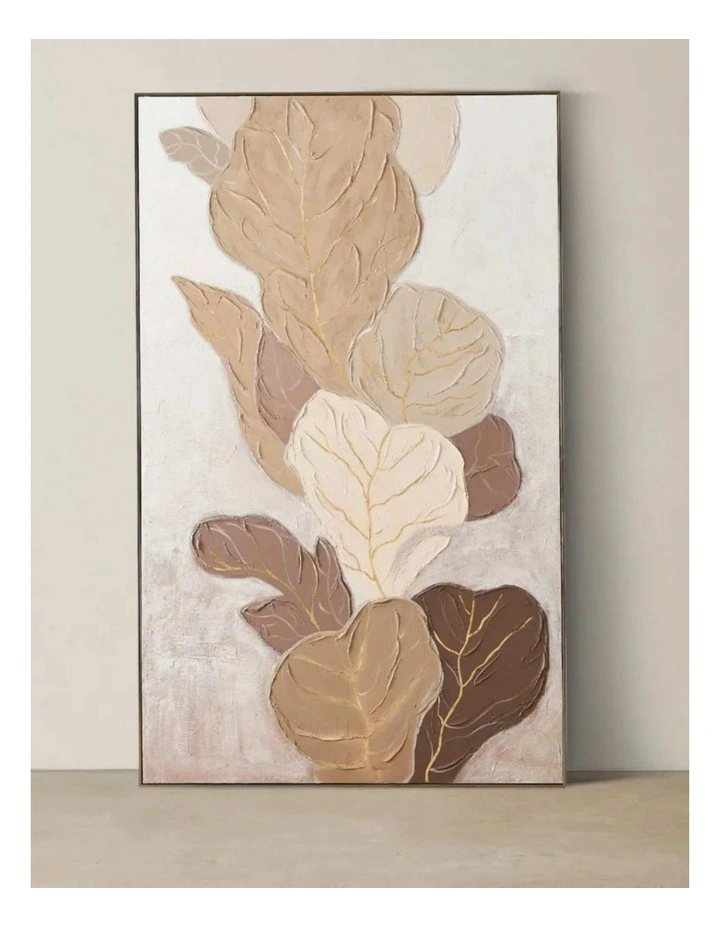Verdant Bloom Painting in Beige image 1