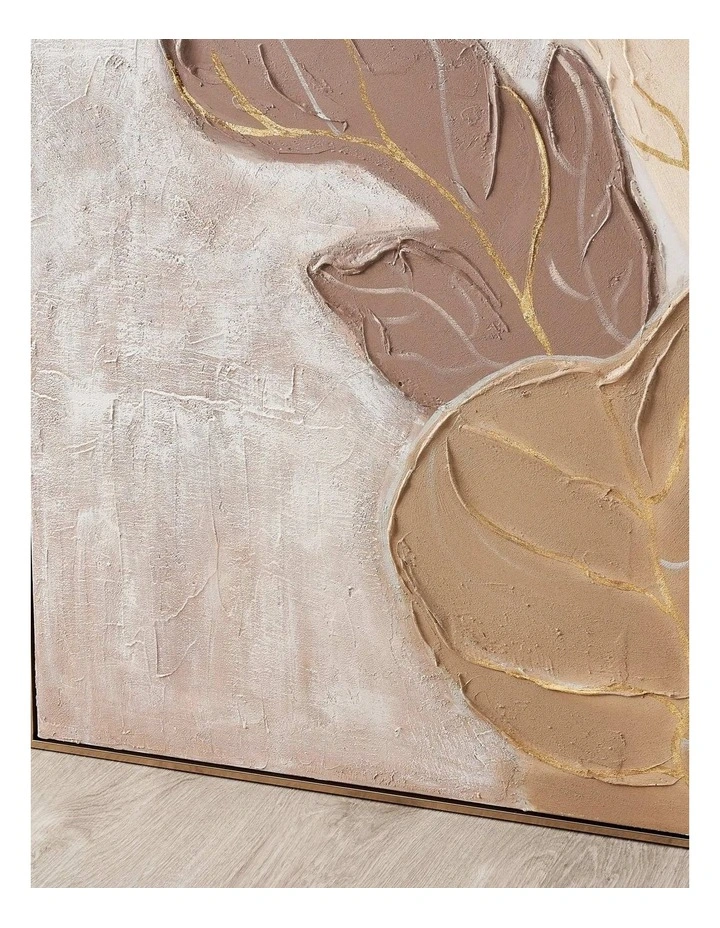Verdant Bloom Painting in Beige image 3
