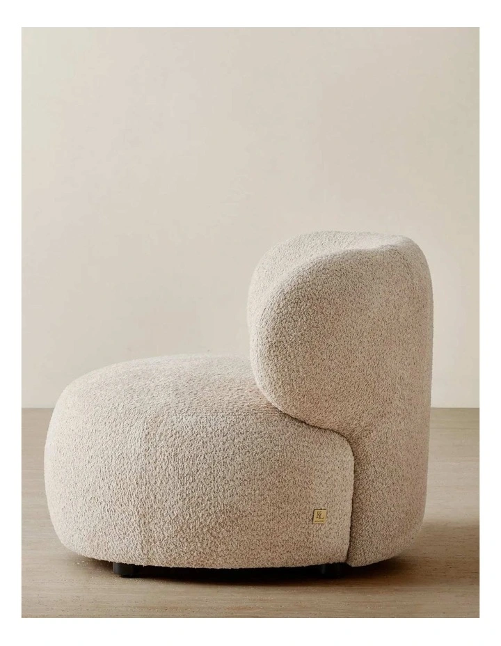 Brayden Woven Fabric Occasional Chair in Beige image 2