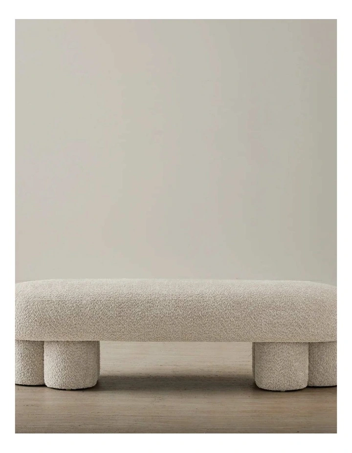 Estelle Ottoman in Cream image 1